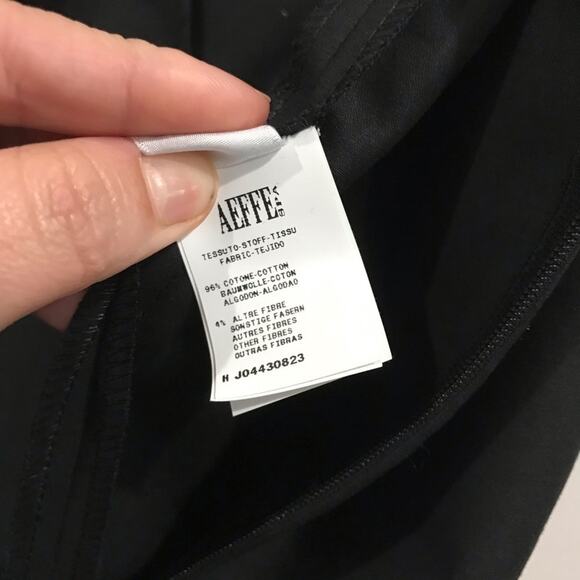 Boutique Moschino Black Peplum Circle Eyelet Sheath Dress Size 8 Elegant - Picture 8 of 9